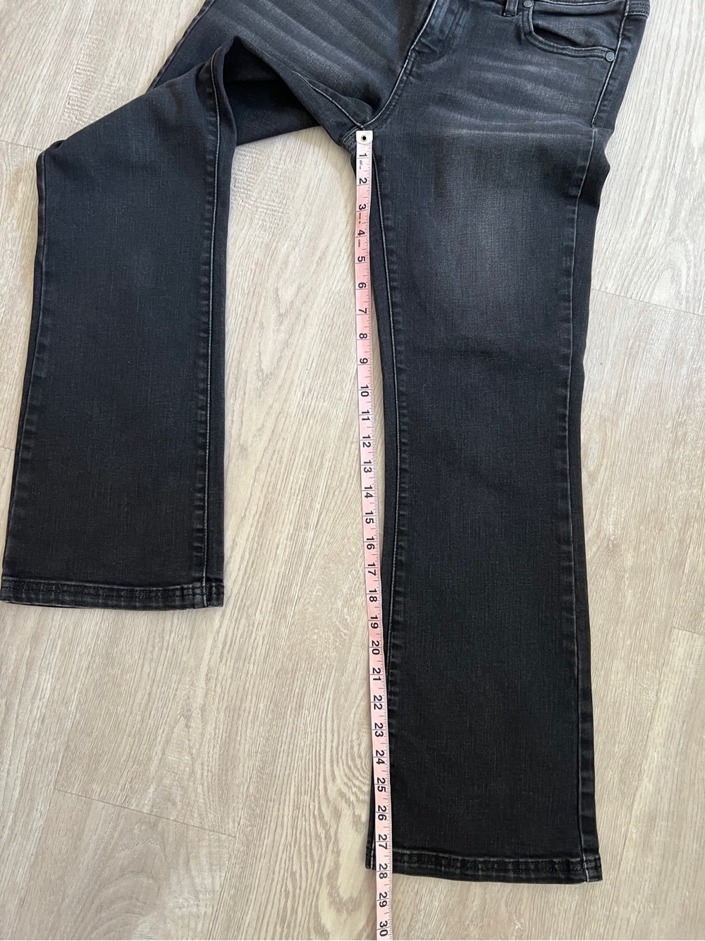 prAna Geneva Bootcut Jeans Womens 8/29 Short Black Organic Cotton Stretch Denim - Picture 10 of 10